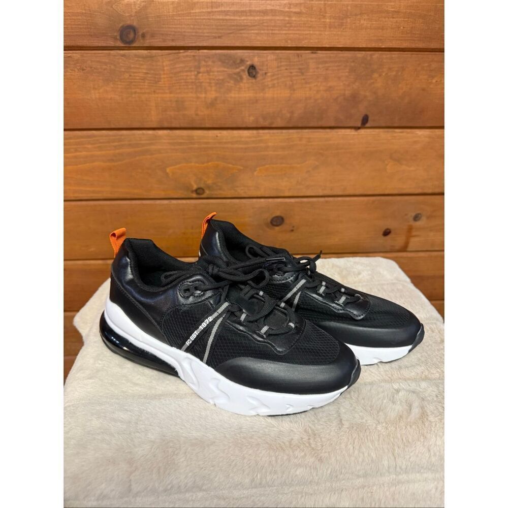 French Connection Women's FC-175 Runner Sneakers in Black/White Sz 6.5 NWOT